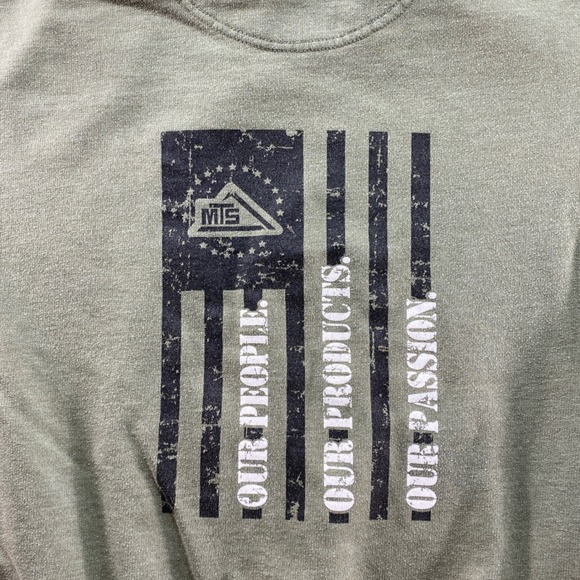 econscious Hoodie Mens Large Green We Are MT'S Graphic Organic Cotton Blend - Picture 10 of 13